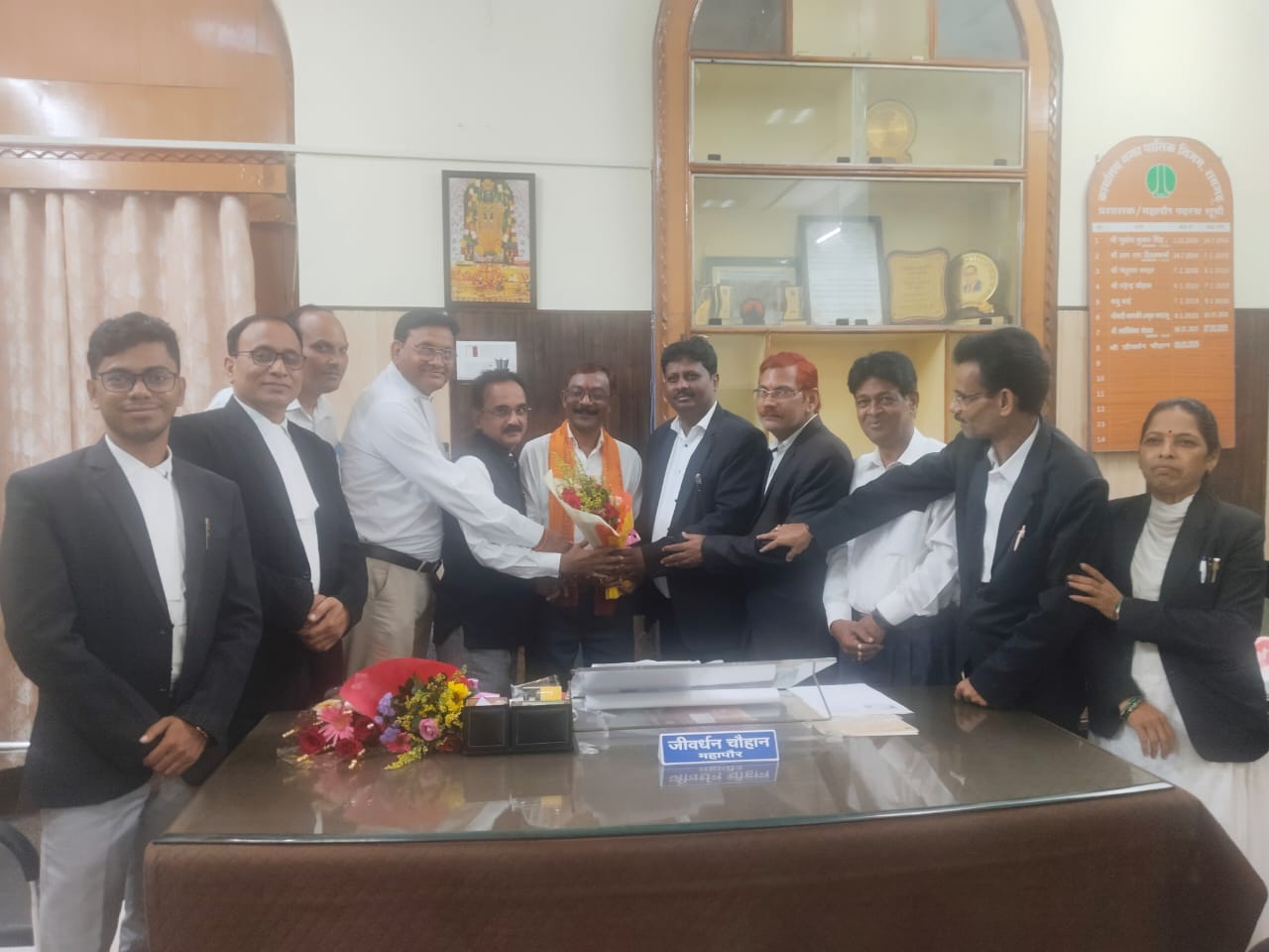 सार्वजनिक संपति से जिंदल का नामकरण निरस्त किया जाना नगर हित में ऐतिहासिक निर्णय — विधि प्रकोष्ठ ने महापौर को दिया धन्यवाद
