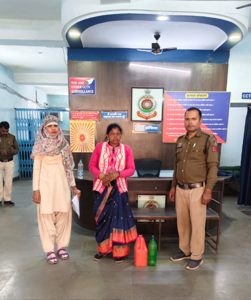 कोतरारोड़ पुलिस की ग्राम टेका में शराब रेड कार्रवाई, अवैध महुआ शराब के साथ महिला आरोपी गिरफ्तार