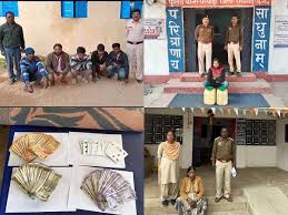 रायगढ़ पुलिस का अवैध शराब पर ताबड़तोड़ प्रहार, 3 दिन में 11 आरोपी गिरफ्तार, 65.9 लीटर शराब व पिकअप वाहन जप्त