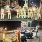 “विजुअल पुलिसिंग” के तहत शहर में पैदल पेट्रोलिंग, खुले में शराब सेवन करने वालों पर कार्रवाई