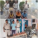 पुलिस ने स्कूटी से शराब परिवहन करते आरोपी को पकड़ा, चक्रधरनगर पुलिस ने जामगांव में अवैध शराब के साथ 3 आरोपियों को किया गिरफ्तार
