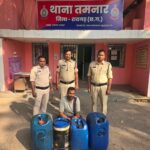 अवैध रूप से ज्वलनशील पदार्थों के भंडारण व बिक्री पर रायगढ़ पुलिस की बड़ी कार्रवाई