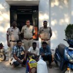 साइबर थाना और चक्रधरनगर पुलिस की संयुक्त कार्रवाई में 18 किलो गांजा जब्त, तीन आरोपी गिरफ्तार