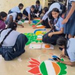 ​ ‘हर घर तिरंगा’ एवं ‘वंदे मातरम’ के 150 वर्ष पूर्ण होने पर हुआ भव्य रंगोली प्रतियोगिता का आयोजन