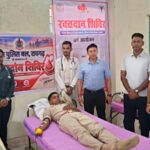 राष्ट्रीय एकता दिवस के उपलक्ष्य में रायगढ़ पुलिस की मानवीय पहल, 22 पुलिस अधिकारी-जवानों ने किया स्वैच्छिक रक्तदान
